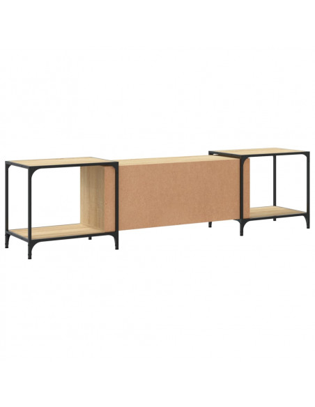 Mobile Porta TV Rovere Sonoma 203x37x50 cm in Legno Multistrato