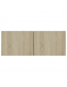 Mobile Porta TV Rovere Sonoma 80x30x30 cm in Legno Multistrato