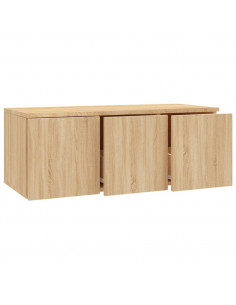 Mobile Porta TV Rovere Sonoma 80x34x30 cm Legno Multistrato