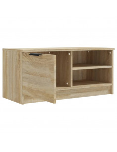 Mobile Porta TV Rovere Sonoma 80x35x36,5cm in Legno Multistrato