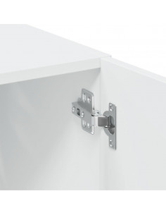 Mobile Portaoggetti Bianco 80x42,5x225 cm in Truciolato