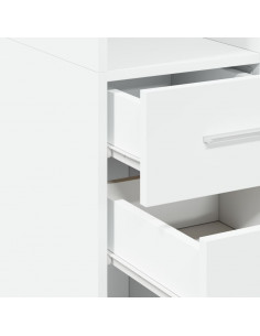 Mobile Sottile Bianco 40x42,5x225 cm in Truciolato