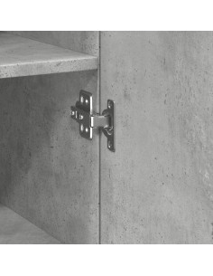 Mobile Sottile Grigio Cemento 45x42,5x225 cm in Truciolato