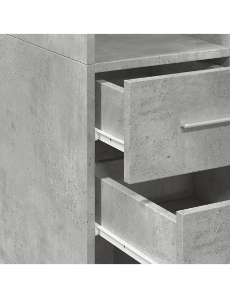 Mobile Sottile Grigio Cemento 45x42,5x225 cm in Truciolato