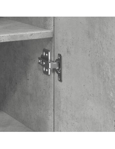 Mobile Sottile Grigio Cemento 50x42,5x225 cm in Truciolato