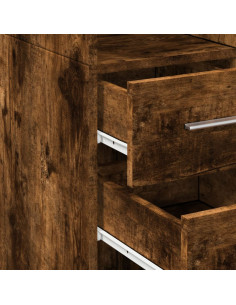 Mobile Sottile Rovere Fumo 40x42,5x225 cm in Truciolato