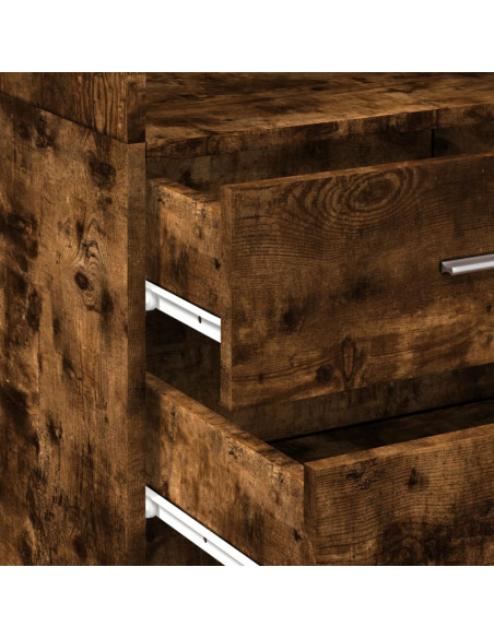 Mobile Sottile Rovere Fumo 50x42,5x225 cm in Truciolato