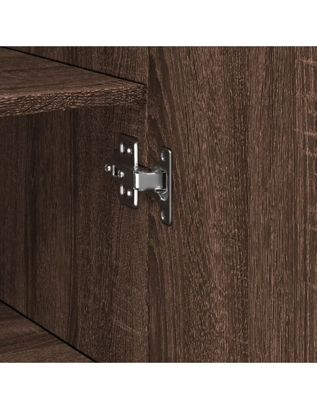 Mobile Sottile Rovere Marrone 40x42,5x225 cm in Truciolato