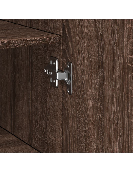 Mobile Sottile Rovere Marrone 50x42,5x225 cm in Truciolato