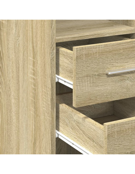 Mobile Sottile Rovere Sonoma 40x42,5x225 cm in Truciolato