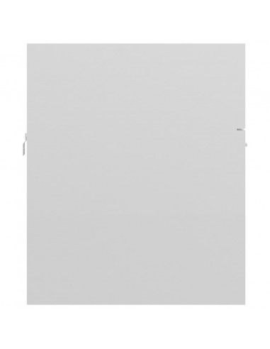 Mobile Sottolavabo Bianco Lucido 80x38,5x46cm Legno Multistrato