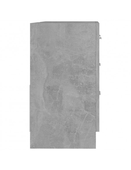 Mobile Sottolavabo Grigio Cemento 63x30x54 cm Legno Multistrato