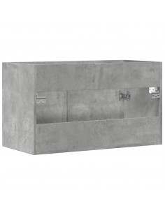 Mobile Sottolavabo Grigio Cemento 80x38,5x46 cm Multistrato