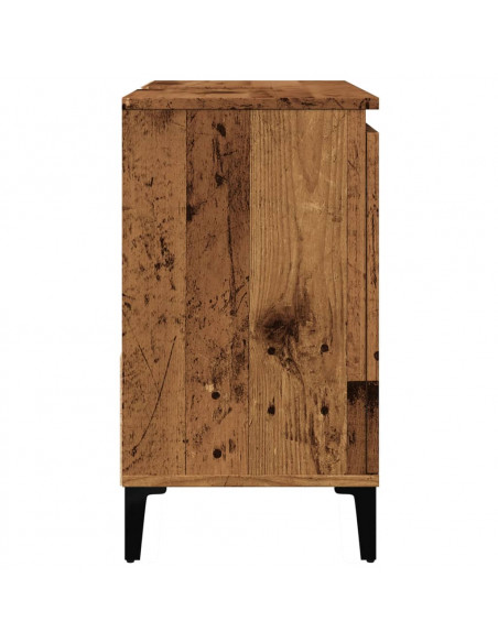 Mobile Sottolavabo Legno Antico 65x33x60 cm in Truciolato
