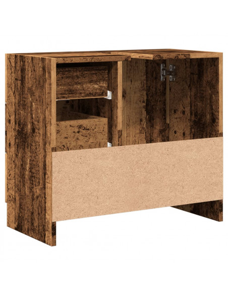 Mobile Sottolavabo Legno Vecchio 63x30x54 cm in Truciolato