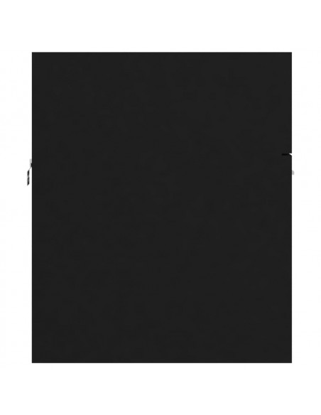 Mobile Sottolavabo Nero 80x38,5x46 cm in Legno Multistrato