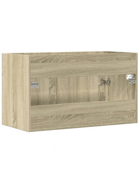 Mobile Sottolavabo Rovere Sonoma 80x38,5x46cm Legno Multistrato