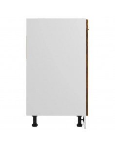 Mobile Sottolavello Rovere Fumo 80x46x81,5 cm Legno Multistrato