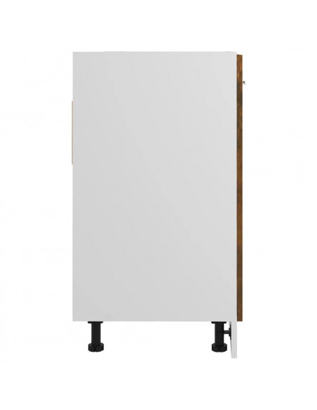Mobile Sottolavello Rovere Fumo 80x46x81,5 cm Legno Multistrato