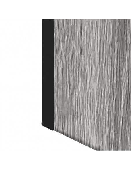 Mobile Specchio da Bagno Grigio Sonoma 60x16x60 cm Multistrato