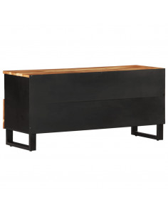 Mobile TV 100x33x46cm Legno Massello Acacia e Legno Multistrato