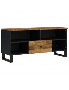 Mobile TV 100x33x46cm Legno Massello Mango e Legno Multistrato