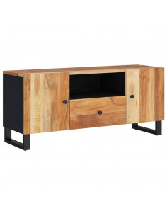 Mobile TV 105x33,5x46cm Legno Massello Acacia Legno Multistrato