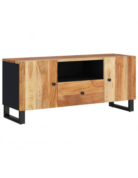 Mobile TV 105x33,5x46cm Legno Massello Acacia Legno Multistrato