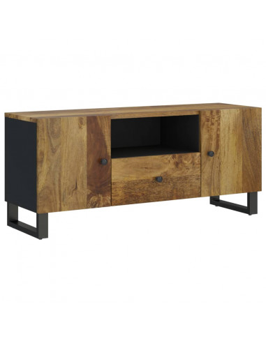 Mobile TV 105x33,5x46cm Legno Massello Mango Legno Multistrato