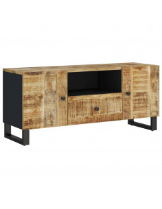 Mobile TV 105x33,5x46cm Legno Massello Mango Legno Multistrato