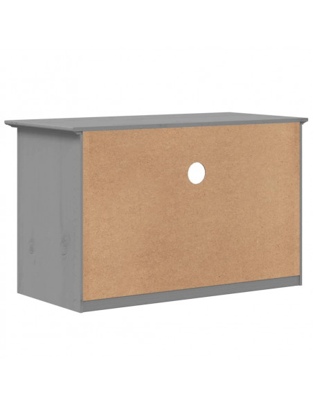 Mobile TV 2 Cassetti BODO 91x43x56cm Legno Massello Pino Grigio