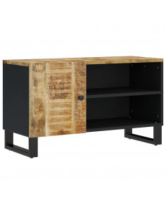 Mobile TV 80x33x46cm Legno Massello Mango e Legno Multistrato