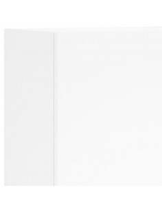 Mobile TV a Parete Bianco 40,5x30x102 cm in Legno Multistrato