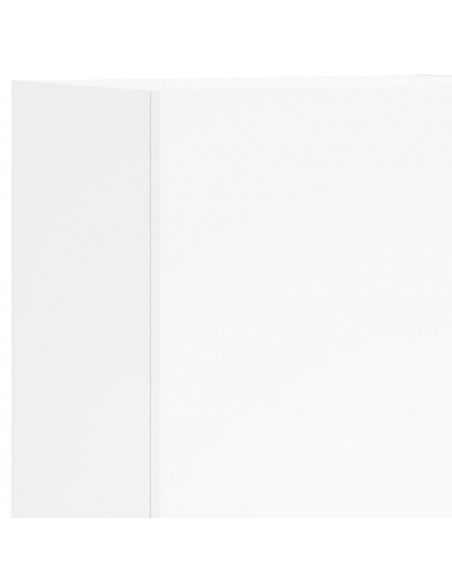 Mobile TV a Parete Bianco 40,5x30x102 cm in Legno Multistrato