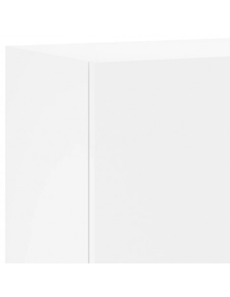 Mobile TV a Parete Bianco 40,5x30x90 cm in Legno Multistrato