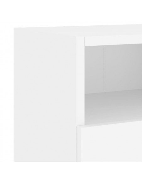 Mobile TV a Parete Bianco 60x30x30 cm in Legno Multistrato
