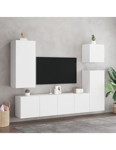 Mobile TV a Parete Bianco 80x30x41 cm