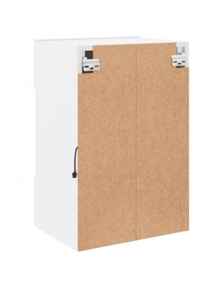 Mobile TV a Parete con Luci LED Bianco 40x30x60,5 cm