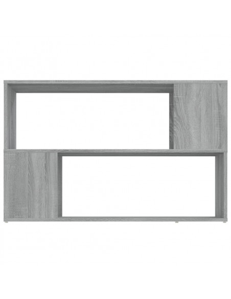 Libreria Grigio Sonoma 100x24x63 cm in Legno Multistrato