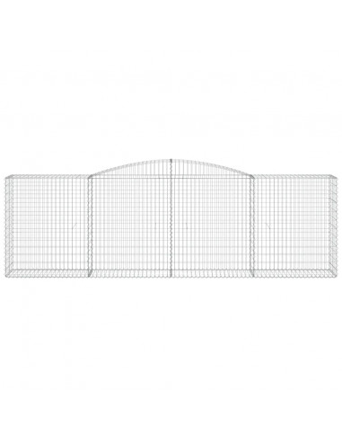 Cesti Gabbioni ad Arco 9 pz 400x50x120/140 cm Ferro Zincato