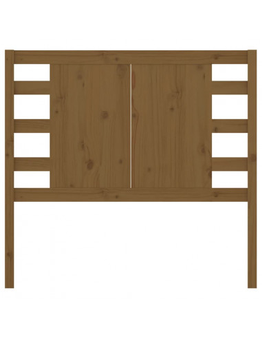 Testiera per Letto Miele 81x4x100 cm in Legno Massello di Pino