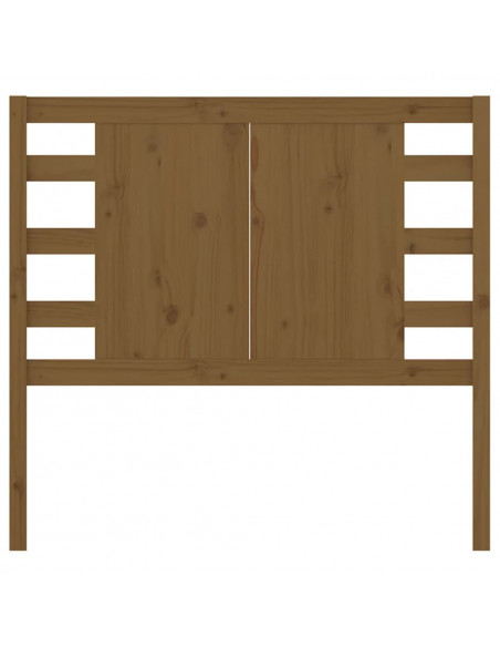 Testiera per Letto Miele 81x4x100 cm in Legno Massello di Pino