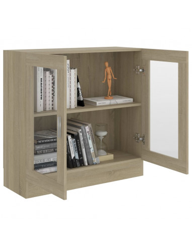 Vetrina Rovere Sonoma 82,5x30,5x80 cm in Legno Multistrato