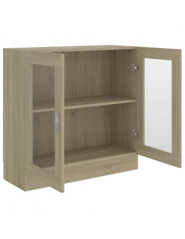 Vetrina Rovere Sonoma 82,5x30,5x80 cm in Legno Multistrato