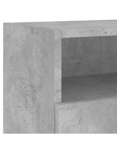 Mobile TV a Parete Grigio Cemento 80x30x30 cm Legno Multistrato