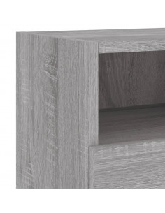 Mobile TV a Parete Grigio Sonoma 60x30x30 cm Legno Multistrato