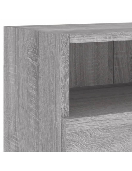 Mobile TV a Parete Grigio Sonoma 80x30x30 cm Legno Multistrato