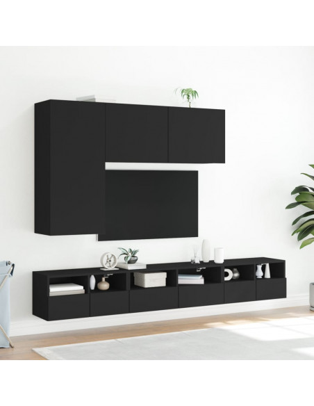 Mobile TV a Parete Nero 100x30x41 cm