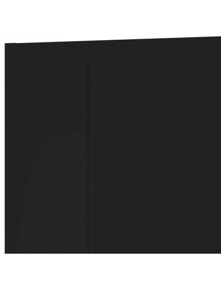 Mobile TV a Parete Nero 40,5x30x60 cm in Legno Multistrato