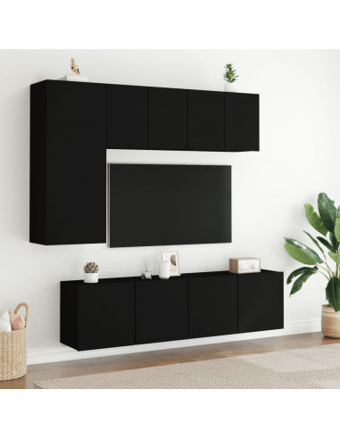 Mobile TV a Parete Nero 60x30x41 cm